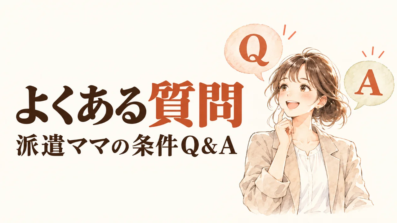 派遣ママの条件のよくある質問