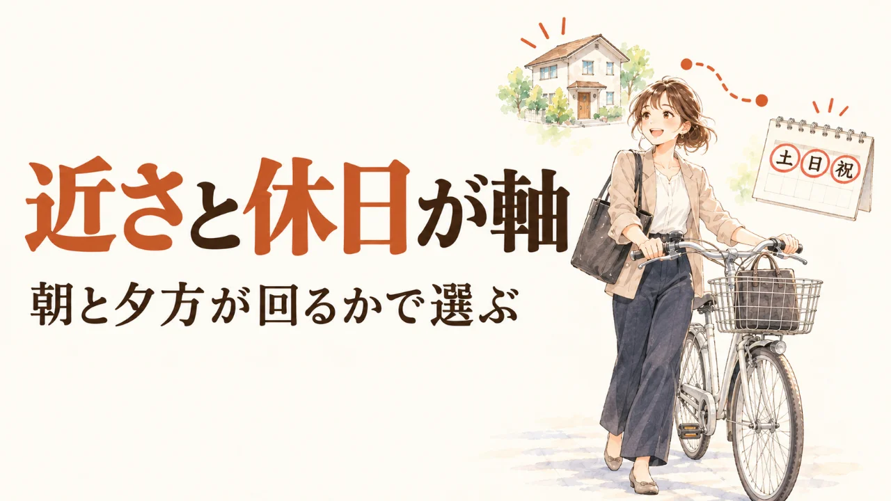 派遣は近さと休日が軸 朝と夕方が回るかで選ぶというまとめ